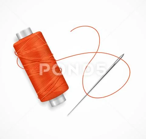 Needle and thread Royalty Free Vector Image - VectorStock