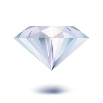 Realistic diamond. Stock Illustration