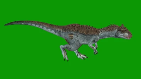 Realistic Dinosaur Walking Right 3D Render-Jurassic Dinosaur Green Screen Stock Footage 317804247