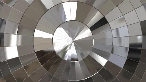 Realistic Disco Mirror Ball Close Up Abstract Reflective Spinning Background Stock Footage 273591206