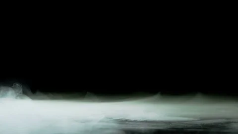 Realistic Dry Ice Smoke Clouds Fog Overlay Vídeo Stock 75257738