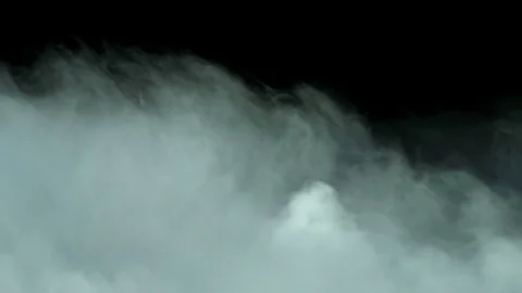 Realistic Dry Ice Smoke Clouds Fog Overlay Stock Footage