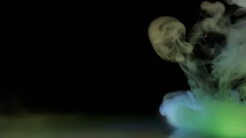 Realistic Dry Ice Smoke Clouds Fog Overlay Stock Footage 94859751