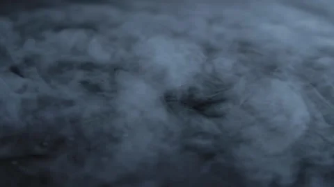 Realistic dry ice smoke clouds in black background. 4K 120fps RED EPIC DRAGON   Stock Footage 154202955