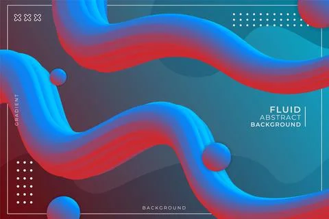 Realistic Dynamic Fluid Gradient Abstract Wavy Liquid Background Maroon and L Stock Illustration