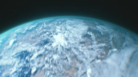 Realistic Earth Looping Space Background Stock Footage 95737116