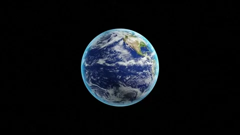 Realistic Earth Rotating Stock Footage 71752896