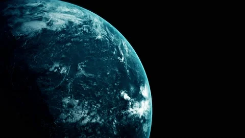 Realistic earth rotation view from space animation. Stock Footage 173623289