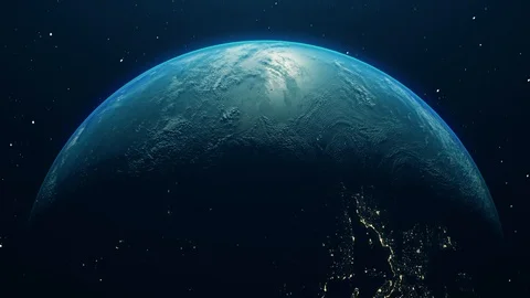 Realistic Earth From Space Stock Footage 95428349