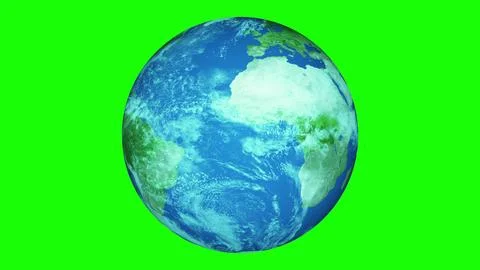 Realistic earth surface view from spaceship on green color illustration bac.. Stock Illustration