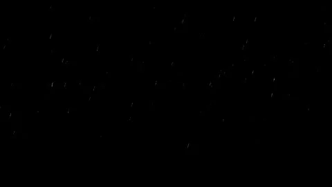 Realistic effect of distant thin light rains on black background overlay filter Stock Footage 299957027