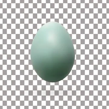 Realistic egg with transparent background, vector 스톡 일러스트