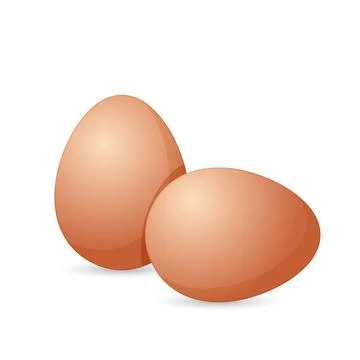 Realistic eggs icon set collection in flat style. Protein breakfast vector .. Stock Illustration