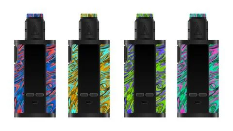 Realistic electronic cigarette concept. Stock Illustration