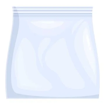 Realistic empty freezer bag isolated on white background Stock Illustration