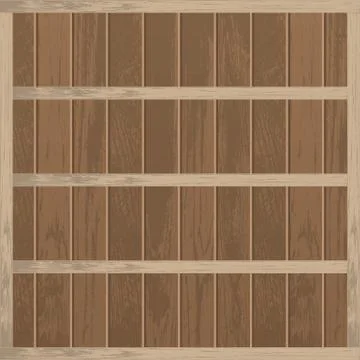 Realistic empty wooden shelf vector illustration Stock-Illustration