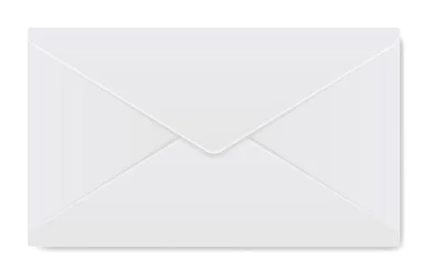 Realistic envelope. Design template for closed realistic mockup. Blank Stock Illustration