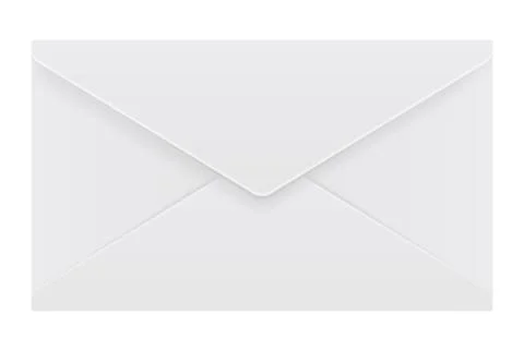 Realistic envelope. Design template for closed realistic mockup. Blank Stock Illustration