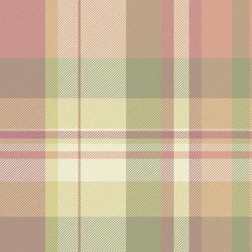 Realistic fabric check pattern, stitched texture seamless vector. Illustrat.. Stock Illustration