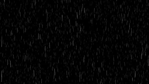 Realistic Falling Rain Overlay — Black Background and Green Screen Stock Footage 330569978