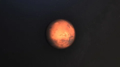 Realistic far view of Mars from space 스톡 동영상 98606652