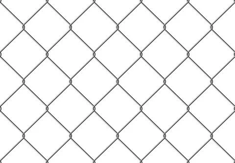 Realistic Fence Rabitz pattern. Seamless connection of protective grid.  Vect Stock Illustration
