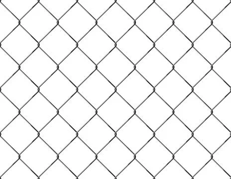 Realistic Fence Rabitz pattern. Seamless connection of protective grid.  Vect Illustrazione stock
