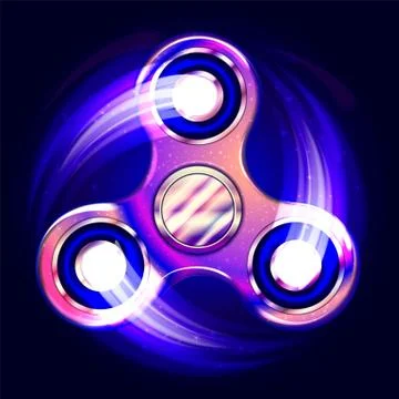 Realistic fidget spinner. 스톡 일러스트