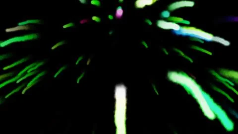 Realistic fiery explosion busting over a black background. Explosion of colored イラスト素材