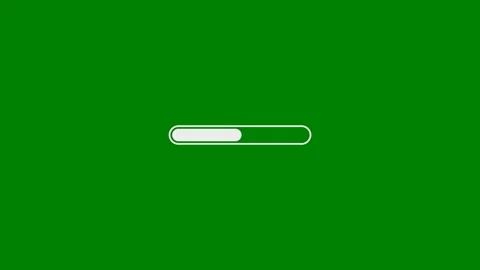 Realistic File Upload Progress Bar Element - Green Screen Stock Footage 333397612