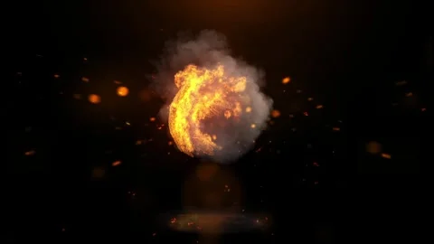 Realistic fire and flames background. Stock Footage 329985501