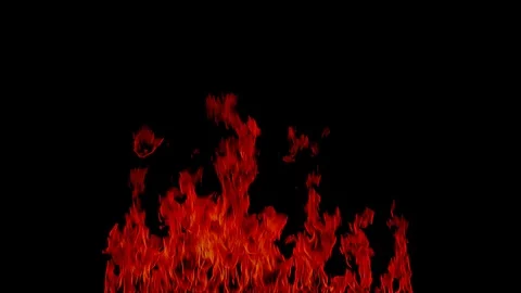 Realistic Fire Effect Stock Footage 89809754