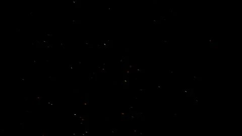 Realistic Fire Embers Floating in Air Cinematic VFX Overlay 4K Background 動画素材 341387617