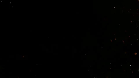 Realistic Fire Embers Floating in Air Cinematic VFX Overlay 4K Background Video stock 341387643