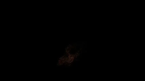 Realistic Fire Embers Floating in Air Cinematic VFX Overlay 4K Background Stockbeeldmateriaal 341387757