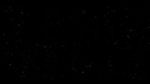 Realistic Fire Embers Floating in Air Cinematic VFX Overlay 4K Background Vídeos de archivo 341388068