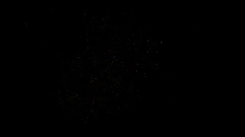 Realistic Fire Embers Floating in Air Cinematic VFX Overlay 4K Background Stockbeeldmateriaal 341388079
