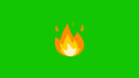 Realistic Fire Flame Animation Effect Video stock 342569218