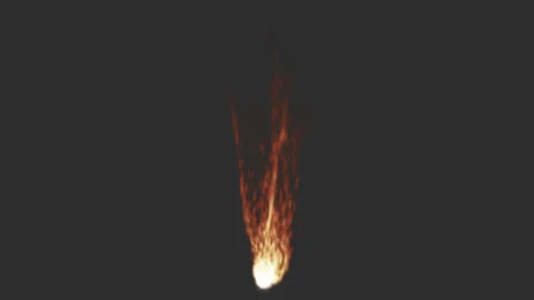 Realistic fire flame animation isolated on transparent background Видео 331663351