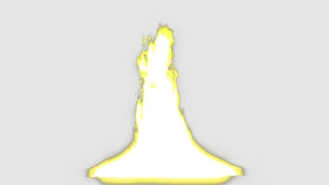 Realistic fire flame animation, showcasing transparent flames and slow-motion Stock Footage 317370511