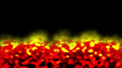 Realistic Fire Flame on Black Background Vidéo 318483277