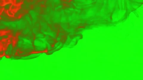 Realistic Fire Flame Burst Bursting Overlay Green Screen Stock Footage 340635886