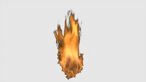 Realistic Fire Flame Element with Intense Burning Flames Stock-Footage 345321657