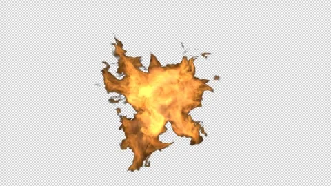 Realistic Fire Flame Element with Intense Burning Flames 스톡 동영상 345321823