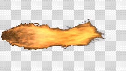 Realistic Fire Flame Element with Intense Burning Flames Stock-Footage 345321831