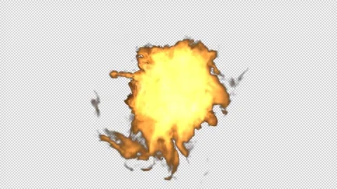 Realistic Fire Flame Element with Intense Burning Flames Stock-Footage 345322040