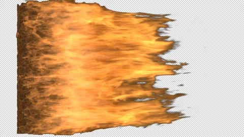 Realistic Fire Flame Element with Intense Burning Flames Vídeos de archivo 345322714