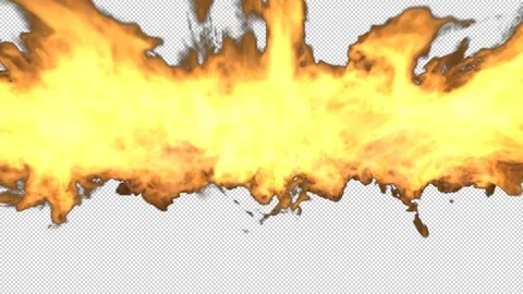 Realistic Fire Flame Element with Intense Burning Flames 動画素材 345322802