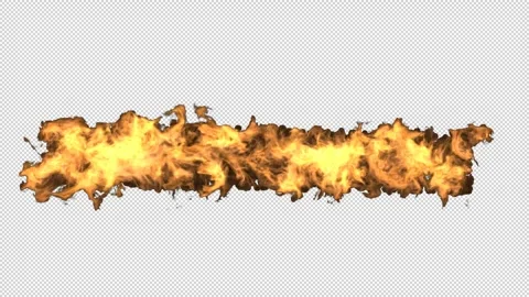 Realistic Fire Flame Element with Intense Burning Flames Stock Footage 345323007