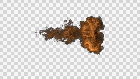 Realistic Fire Flame Element with Intense Burning Flames Stock Footage 345502538